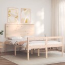 vidaXL Seniorseng med hodegavl 140x200 cm heltre 8720845406516