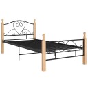 vidaXL Sengeramme svart metall 90x200 cm