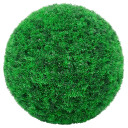  Kunstige buksbomballer med LED lys 2 stk grønn 45 cm