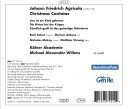 Johann Friedrich Agricola, Kölner Akademie  Die Hirten Bei Der Krippe  Three Christmas Cantatas  CD