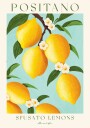 Positano Lemons Amalfi Coast Citrus Plakat Plakat / 30x40cm