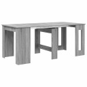 vidaXL Spisebord 180 x 85 x 75 cm Konstruert tre Grå Sonoma