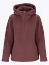 Twentyfour Mode Pile Hood Half Zip Brun 44