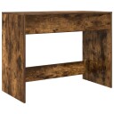 vidaXL Skrivebord med skuff Røkt Eik 100 x 50 x 78 cm Konstruert tre