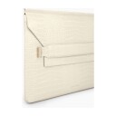 IDEAL OF SWEDEN JUNE LAPTOP SLEEVE 13" CREAM BEIGE CROCO