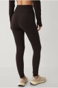 Ellos STUDIO   Treningstights Warm Tights Flat Front Core   Brun