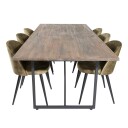 Spisegruppe Venture Home Peo med 6 Valentina Stoler