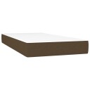 vidaXL Pocket Spring Sengemadrass Medium Mørk Brun 100x200x20 cm Stoff