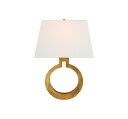 Ring Form vägglampa antik mässing L