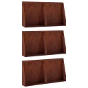 vidaXL Støttemur 6 stk. 40 x 12 x 30 cm Cortenstål Rusten