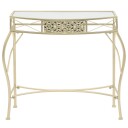 vidaXL Sidebord fransk stil metall 82x39x76 cm gull