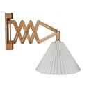 Sax vegglampe, E27, mørkt tre