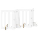 Vidaxl Folding Pet Fence 4 Stk. Hvit 201 X 38 X 70 cm Konstruert Tre