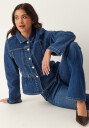 ONLY Onlremi L/S Peplum Jacket Dnm Mae Blue M