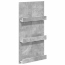 vidaXL Magasinreol med hylle Betonggrå 51 x 11 x 102 cm Konstruert tre