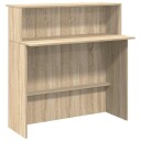  Resepsjonspult sonoma eik 100x50x103,5 cm konstruert tre