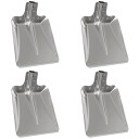 vidaXL Spadehode 4 pcs sølv 41,5 x 32,5 cm Aluminium