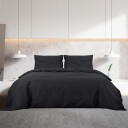 vidaXL Sengesett svart 260x240 cm bomull