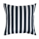 Borg Living Putetrekk - 100% Bomullssateng - Nordic Stripe Marineblå - 60x63 cm