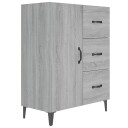vidaXL Skjenk grå sonoma 69,5x34x90 cm konstruert tre