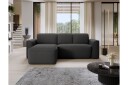 Ume 4 seters Sofa med Divan   Mørk grå