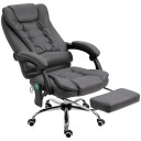 Ergonomisk kontorstol med massasje og varme grå