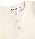 Molo T skjorte Rib Rosey Pearled Ivory 7 8 år 122 128 T skjorte Beige Hvit
