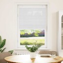  plisségardin Hvit 80x150 cm Stoff Bredde 79,4 Polyester