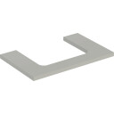 GEBERIT ONE benkeplate 750x470x30mm utskåret i midten hvit høykomprimert