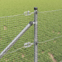 sveist trådgjerde med 13 spikermaster 1x50 m galvanisert stål