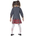 Smiffys Kostymer   Zombie School Girl   Grå/Hvit/Rød   Smiffys   10 12 år 140 152   Kostymer