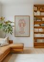 Coastal Striped Lobster Plakat / 40x50