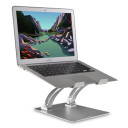 DESIRE2 Laptopstativ Dual Pivot Riser Justerbar Aluminium Sølv