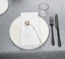 Georg Jensen Damask Plain White Linserviett 45X45 cm