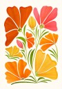 Spring Wildflowers Plakat Plakat / 100x150cm