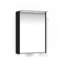 Macro Design Heart Speilskap R-belysning Hvit eik / 80cm