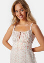 BUBBLEROOM Bustier Strap Dress Pink/Patterned 44