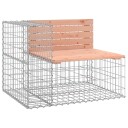 vidaXL Hagebenk gabiondesign 184x71x65,5 cm heltre douglasgran