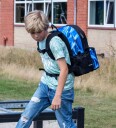 Jeva Skolesekk Square Lyn OneSize Skolesekk Blå