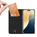 iPhone 16 Plus Dux Ducis Skin Pro Flip-deksel Svart