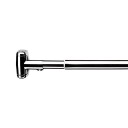 Hefe dusjforhengstang, max 185 cm, krom