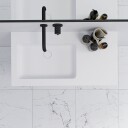 Pulcher Mood 90L Soho - Baderomsmøbel 90x46 cm, Matt hvit m/ SolidTec® vask