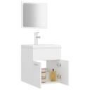 Vidaxl Baderomsmøbelsett hvit sponplate 3071306