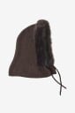 Gina Tricot - Balaklava Fur Trim Balaclava - Brun