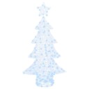  Juletre med 160 LED Kaldhvit 150 cm Akryl