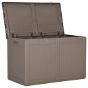 vidaXL Putekasse for hage 180 L brun PP rotting