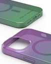 iDeal Of Sweden iPhone 15 Clear Deksel - MagSafe Kompatibel - Fluorite Ombre