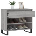  Skoskap grå sonoma 70x36x60 cm konstruert tre 8721012114890