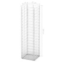vidaXL Gabionsett 3 stk galvanisert tråd 25 x 25 x 100 cm
