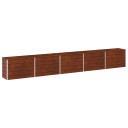 vidaXL Hevet Hagebed Rusten 400 x 40 x 55 cm papp